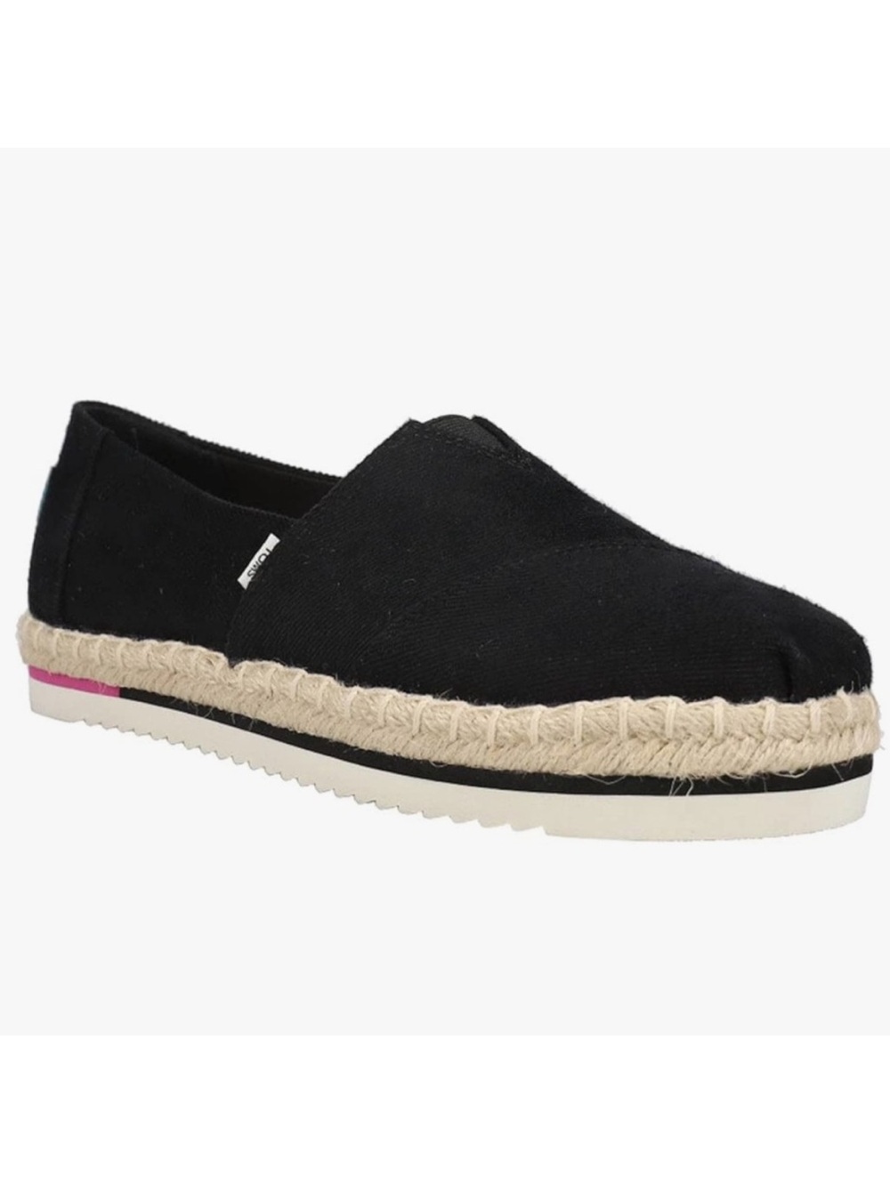TOMS Classic Black Canvas Espadrilles